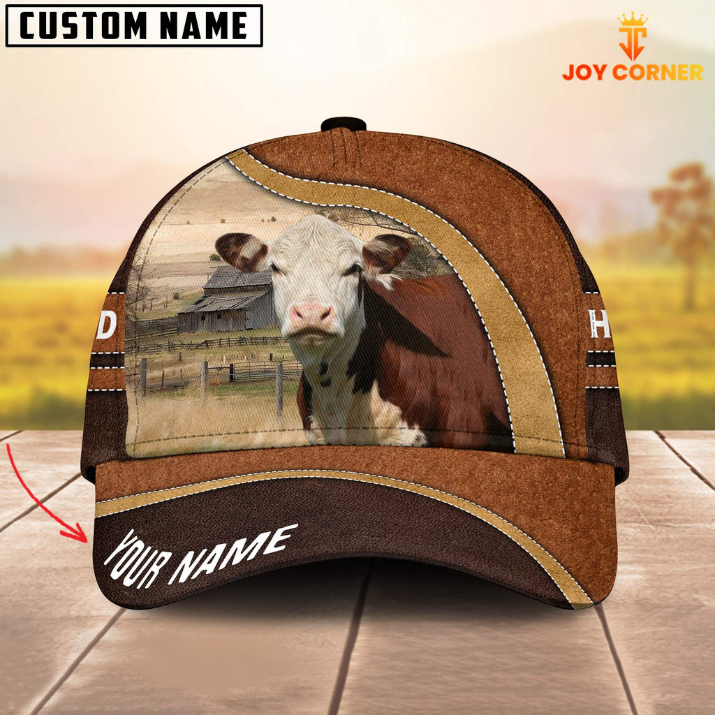 Hereford Happy Face Customized Name Cap