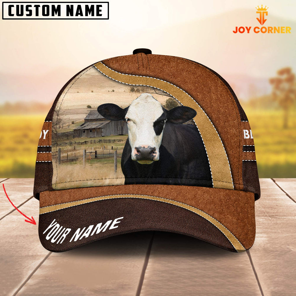 Black Baldy Happy Face Customized Name Cap