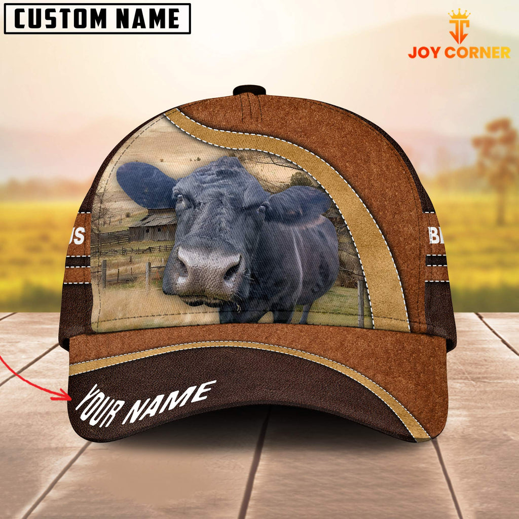 Black Angus Happy Face Customized Name Cap
