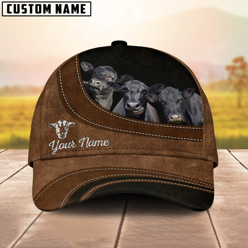 Black Angus Happiness Customized Name Cap