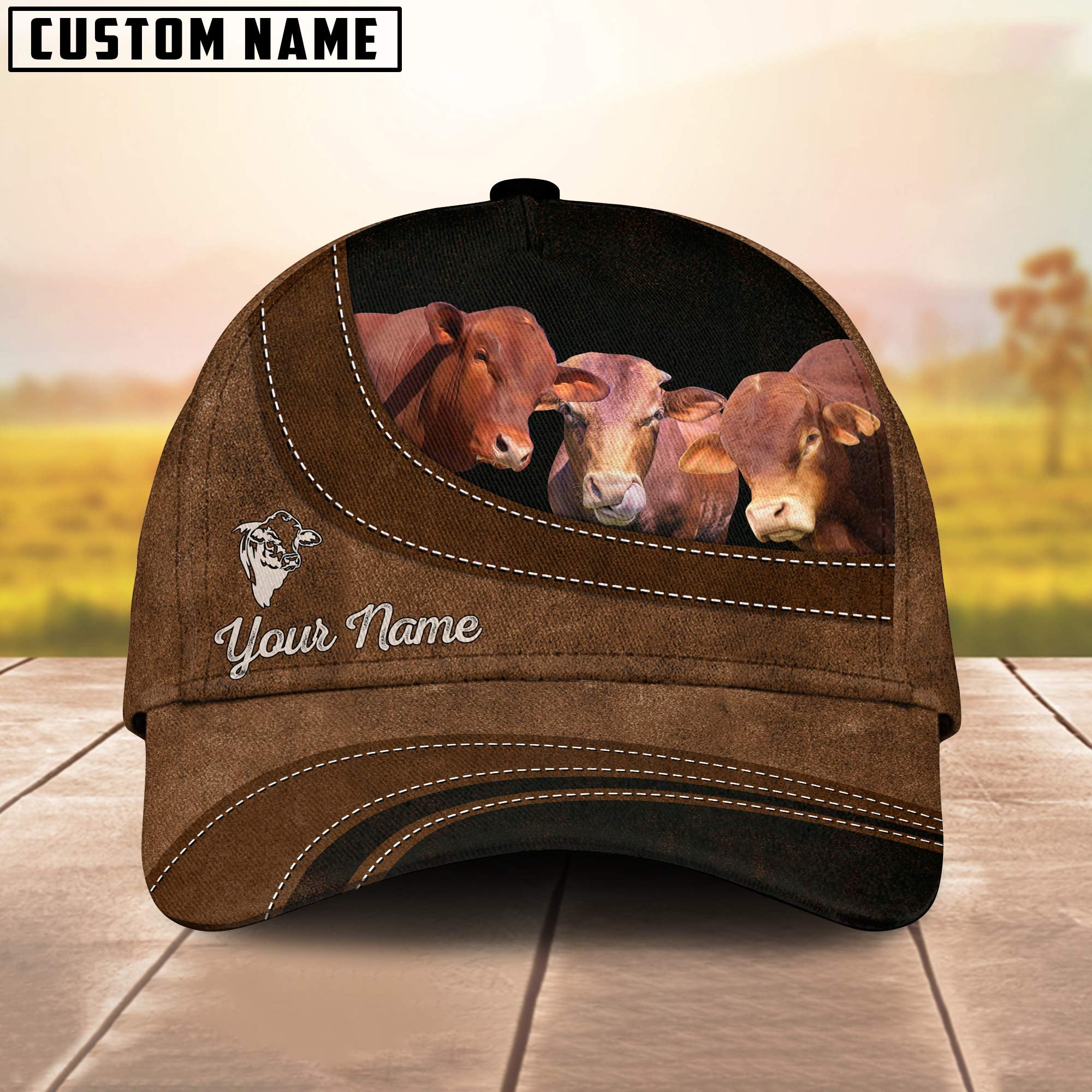 Beefmaster Happiness Customized Name Cap