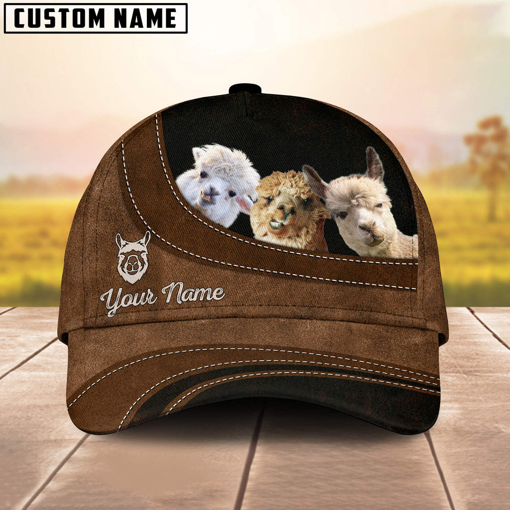 Alpaca Happiness Customized Name Cap