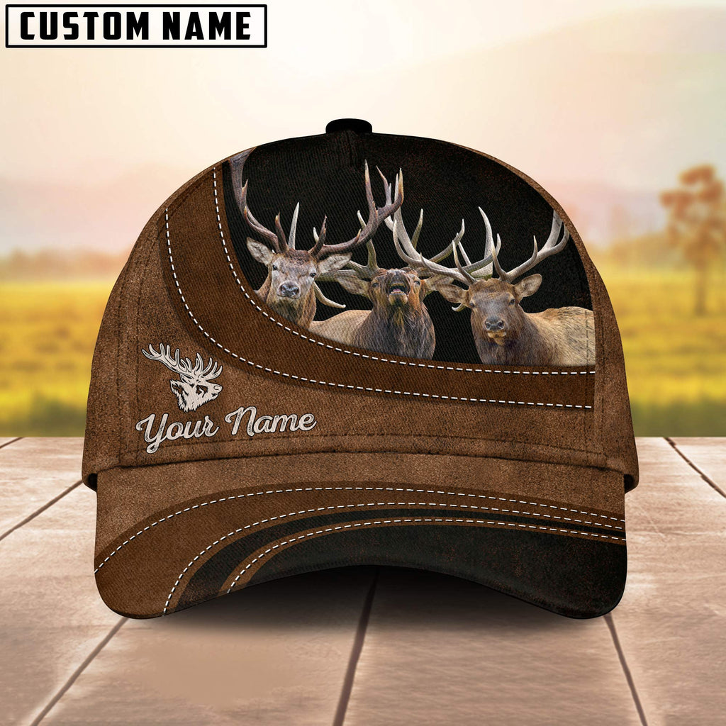Elk Happiness Customized Name Cap