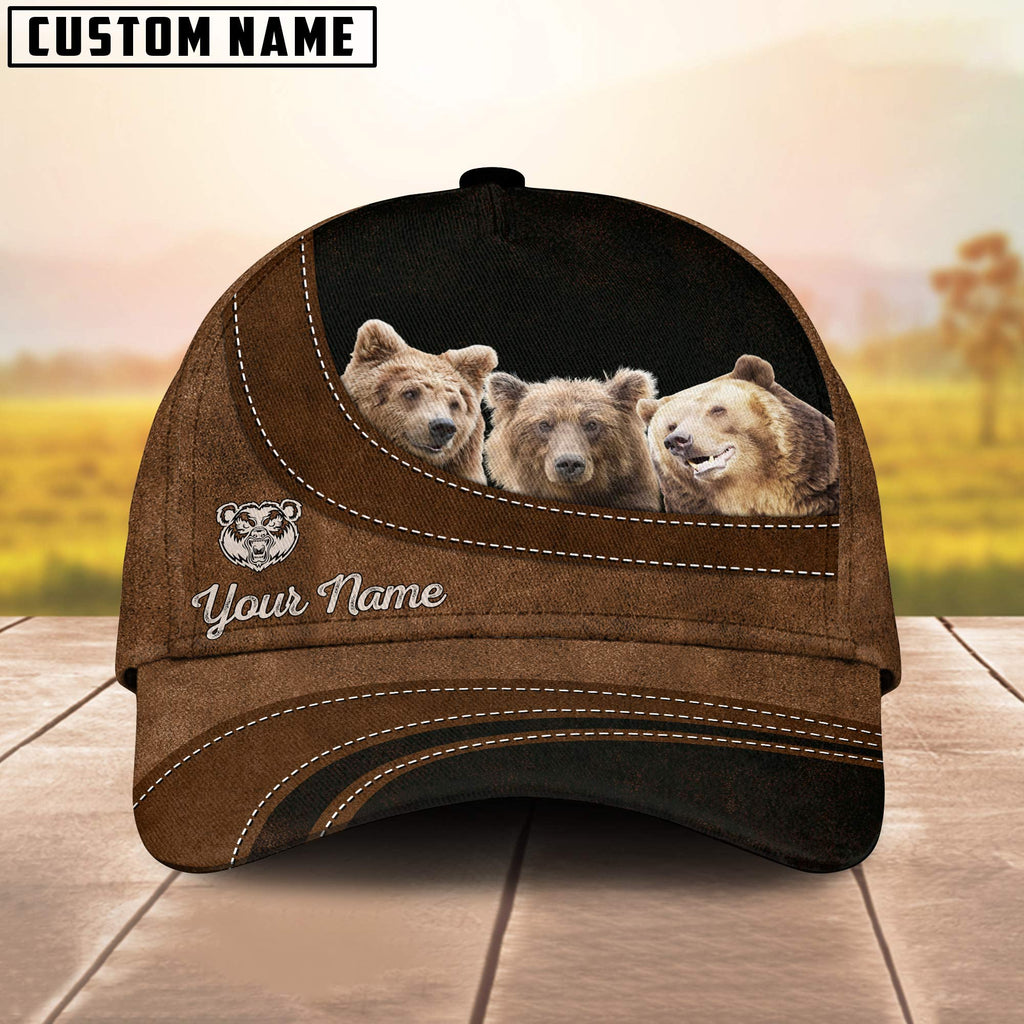 Bears Happiness Customized Name Cap