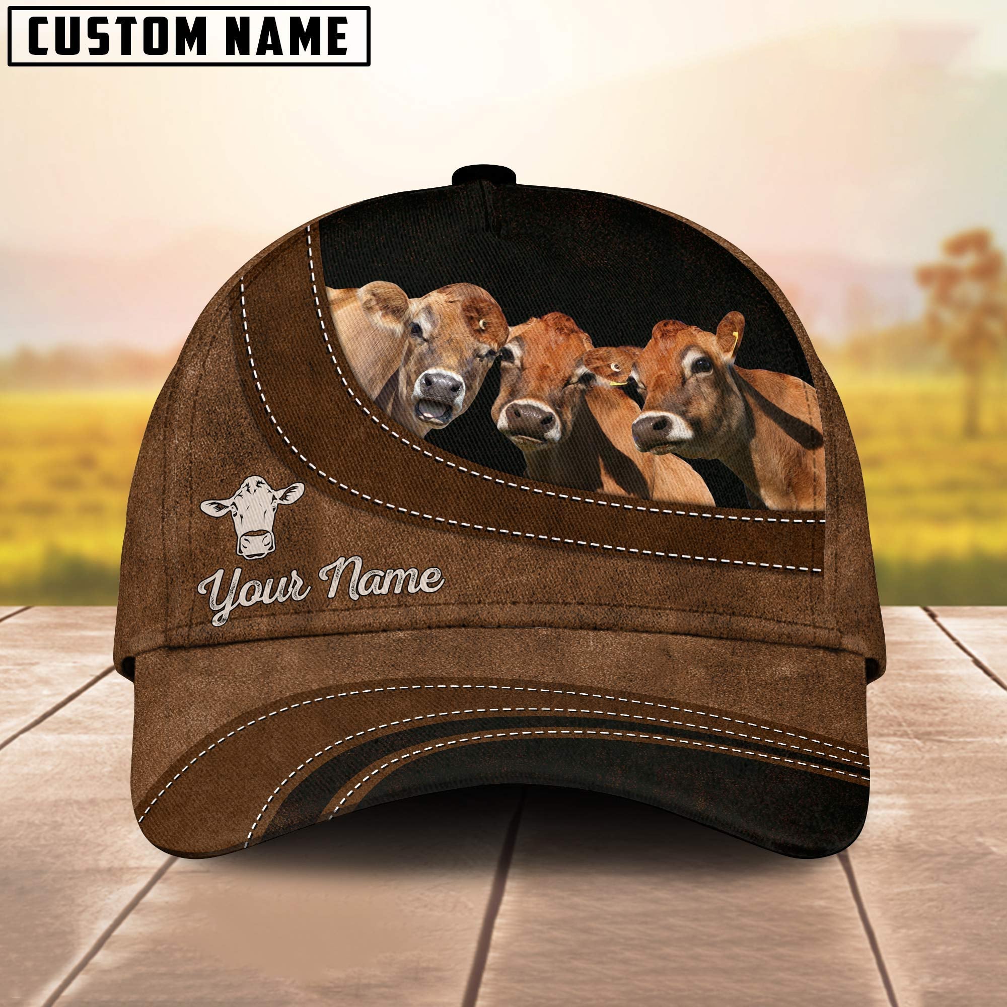 Jersey Happiness Customized Name Cap