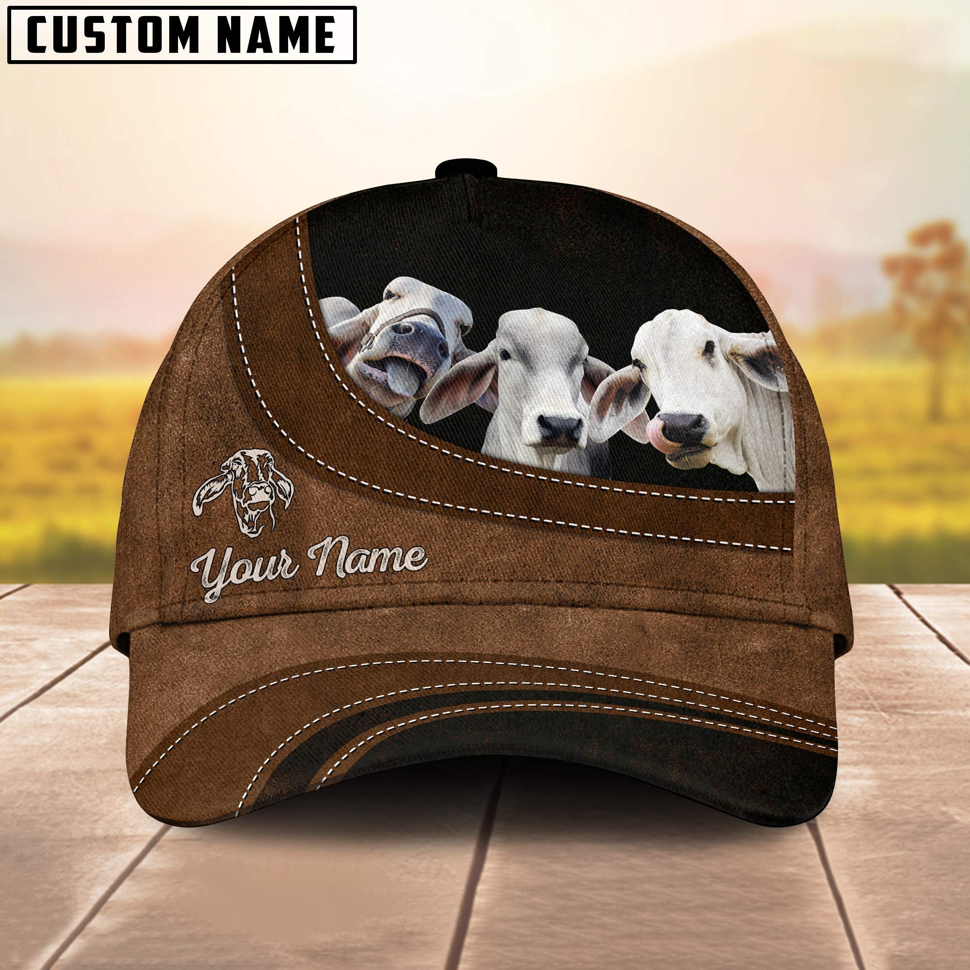 Brahman Happiness Customized Name Cap