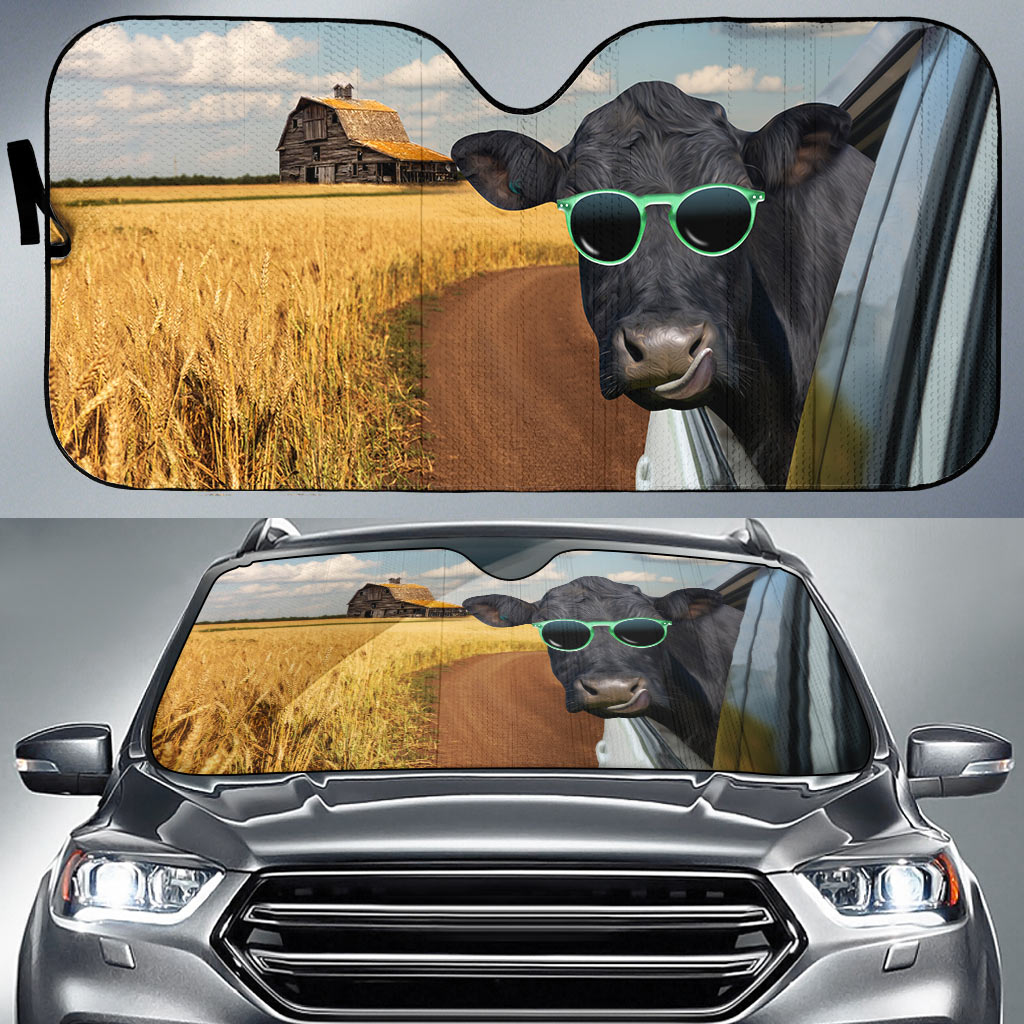 Black Angus Happiness 3D Sun Shade