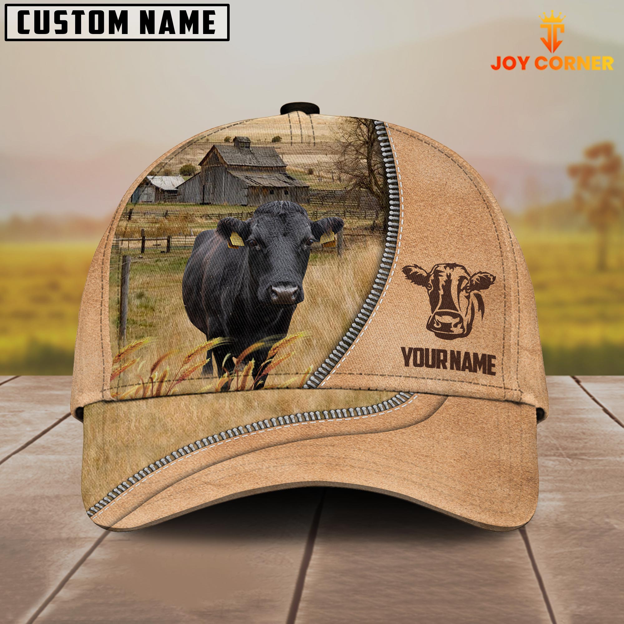 Dexter Farming Light Brown Customized Name Cap