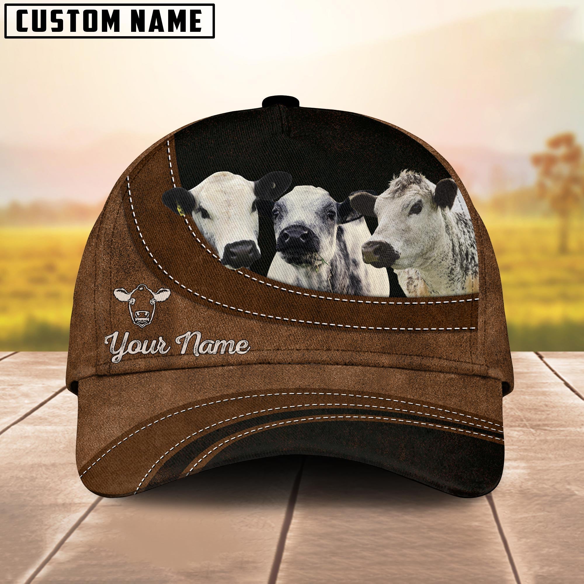 Speckled Park Happiness Customized Name Cap