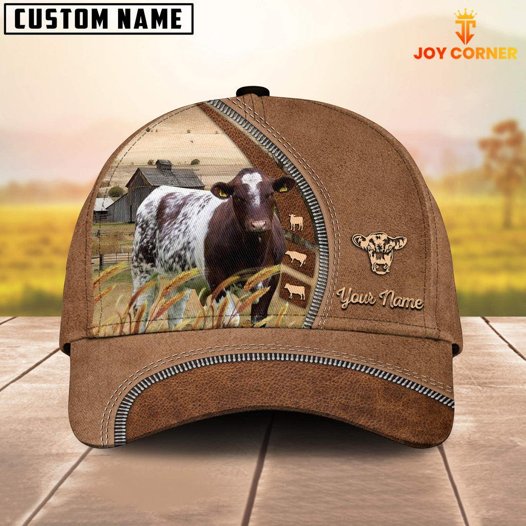 Shorthorn Farming Land Customized Name Cap