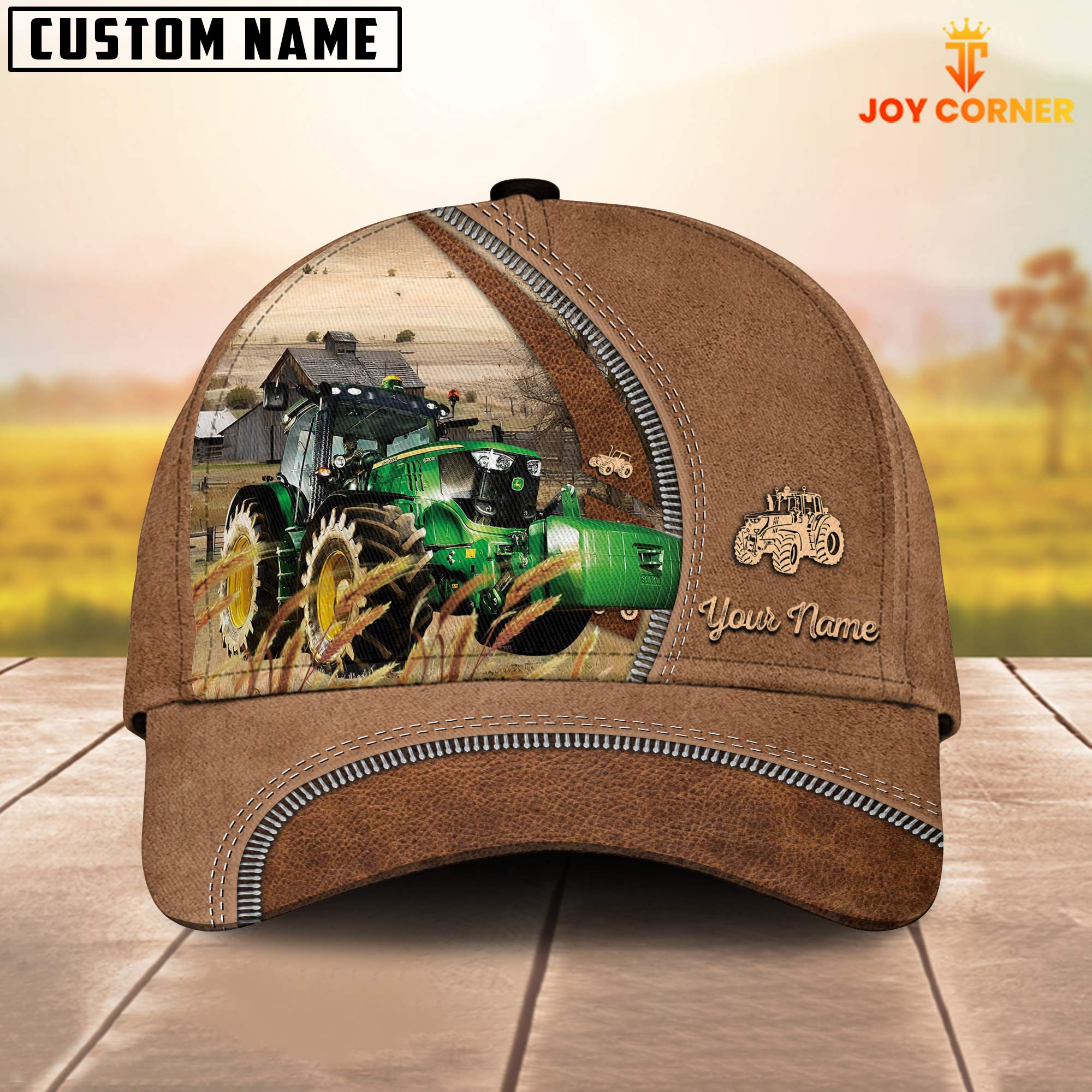Tractor Farming Land Customized Name Cap