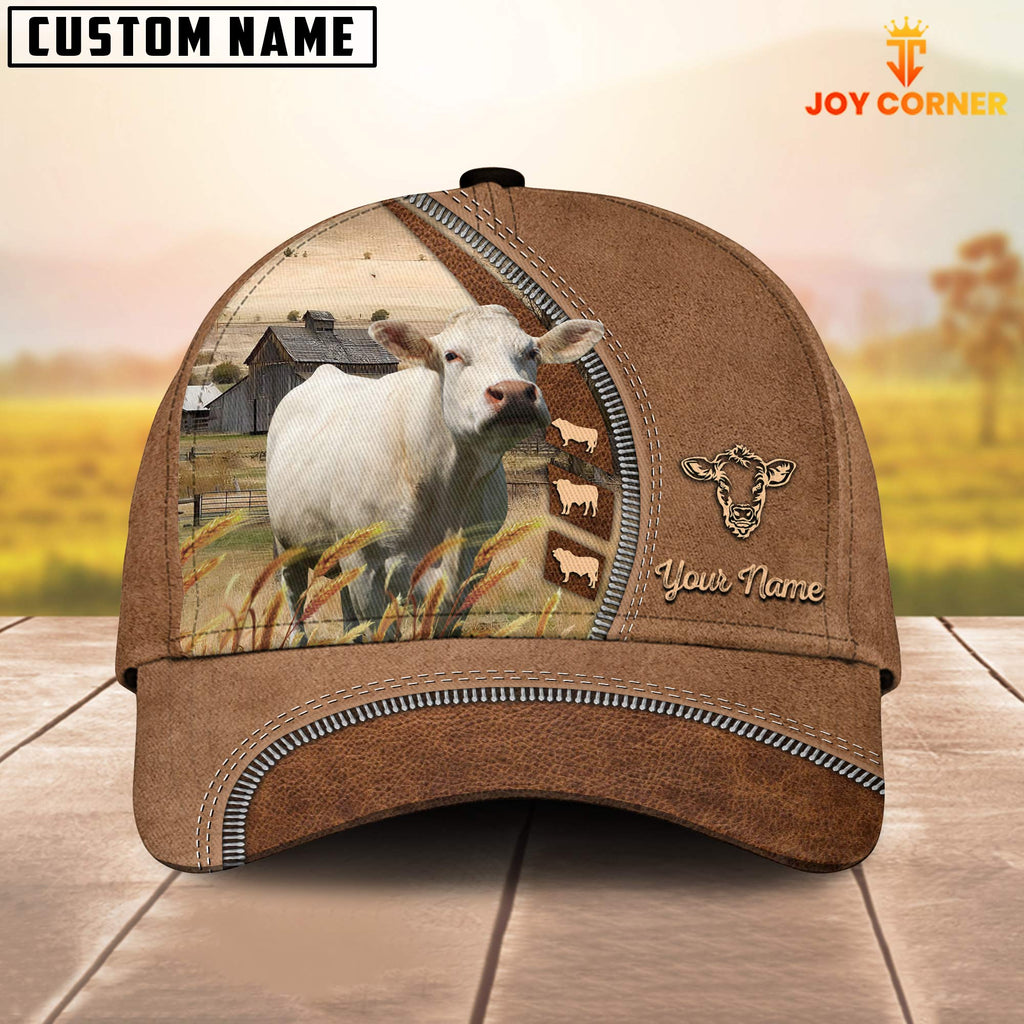 Charolais Farming Land Customized Name Cap