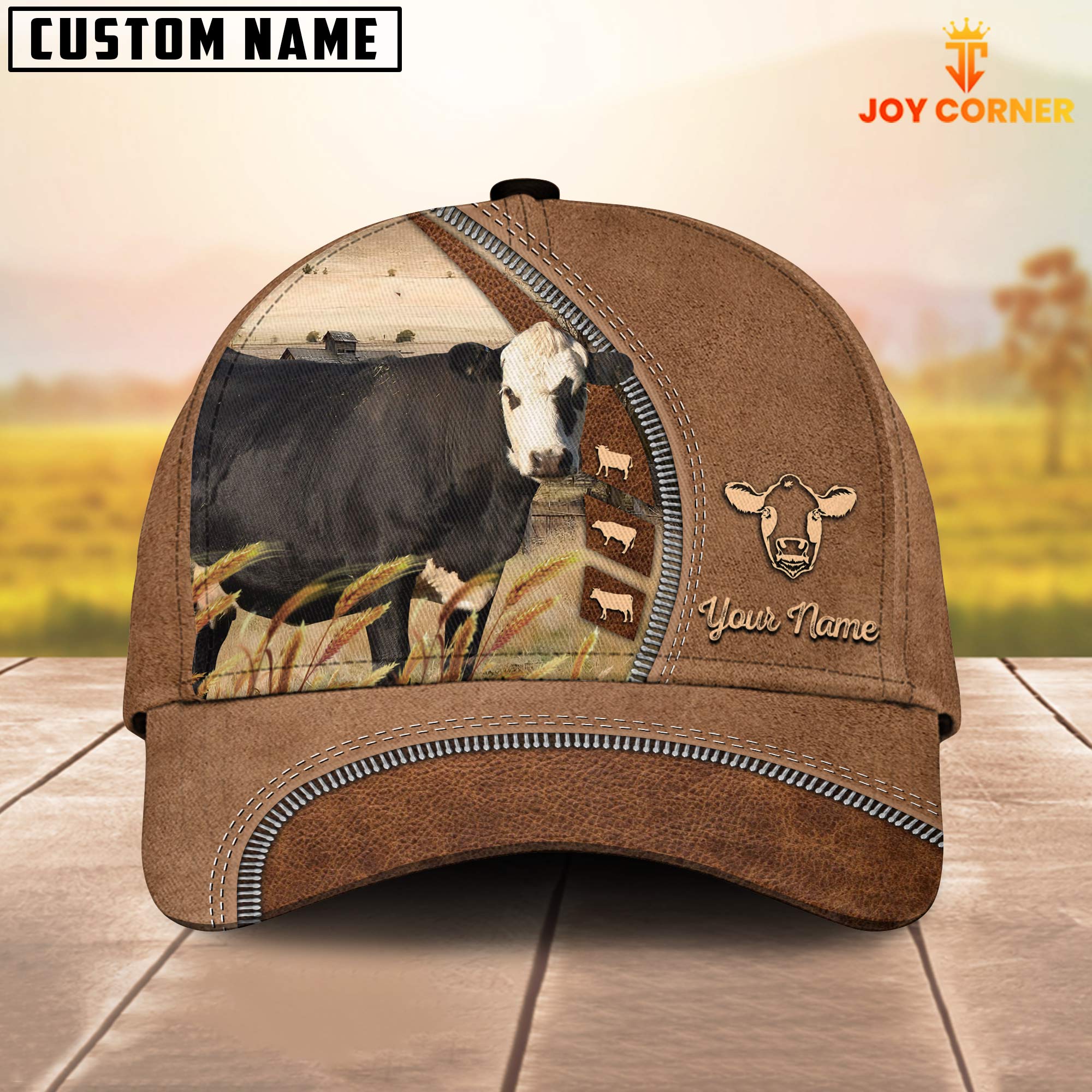 Black Baldy Farming Land Customized Name Cap