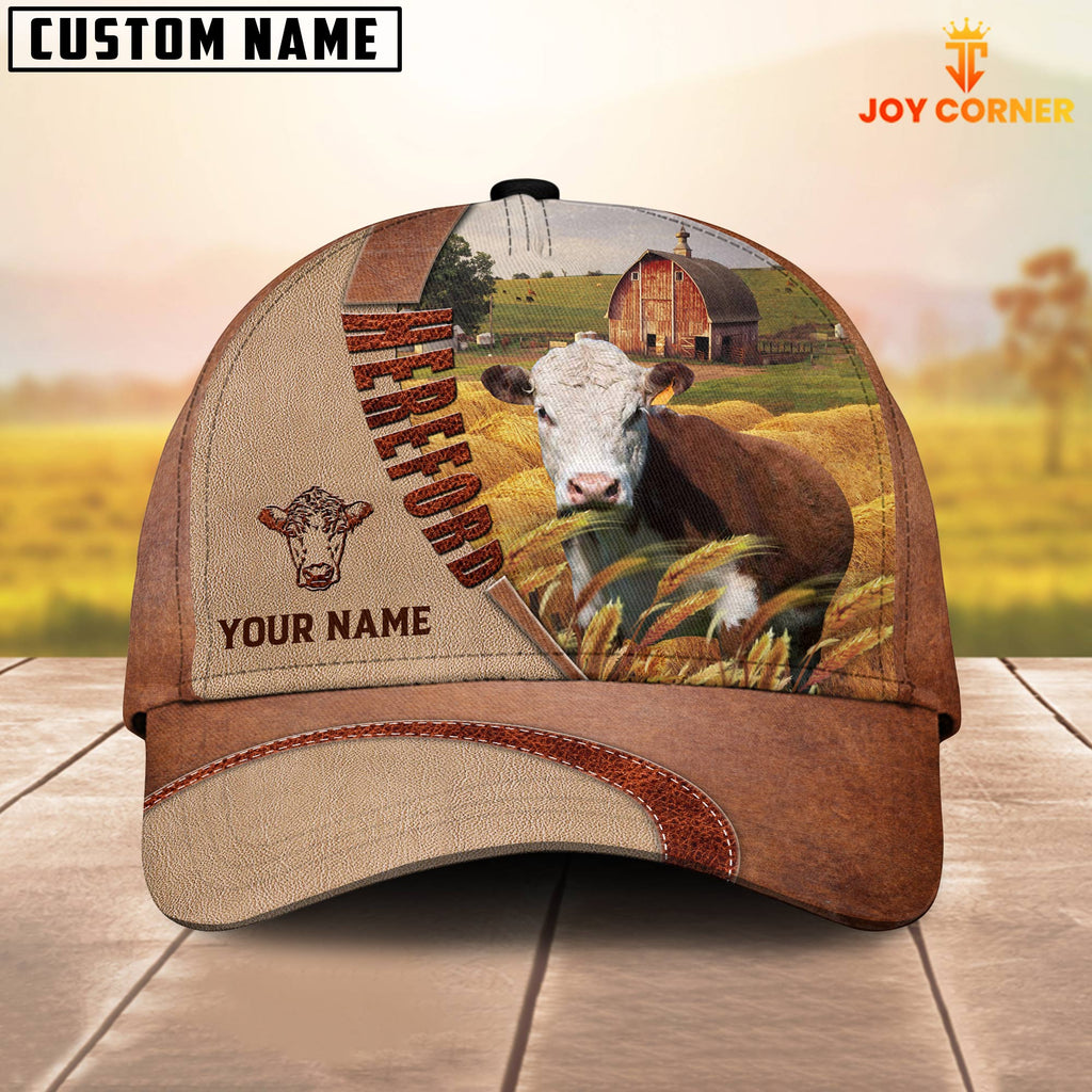 Personalized Name Hereford Farm Barn Cap