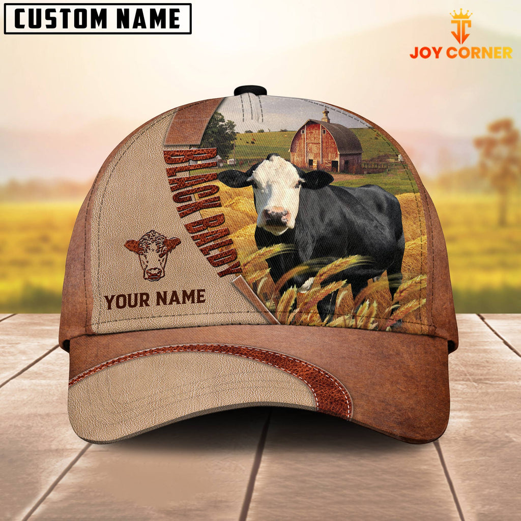 Personalized Name Black Baldy Farm Barn Cap