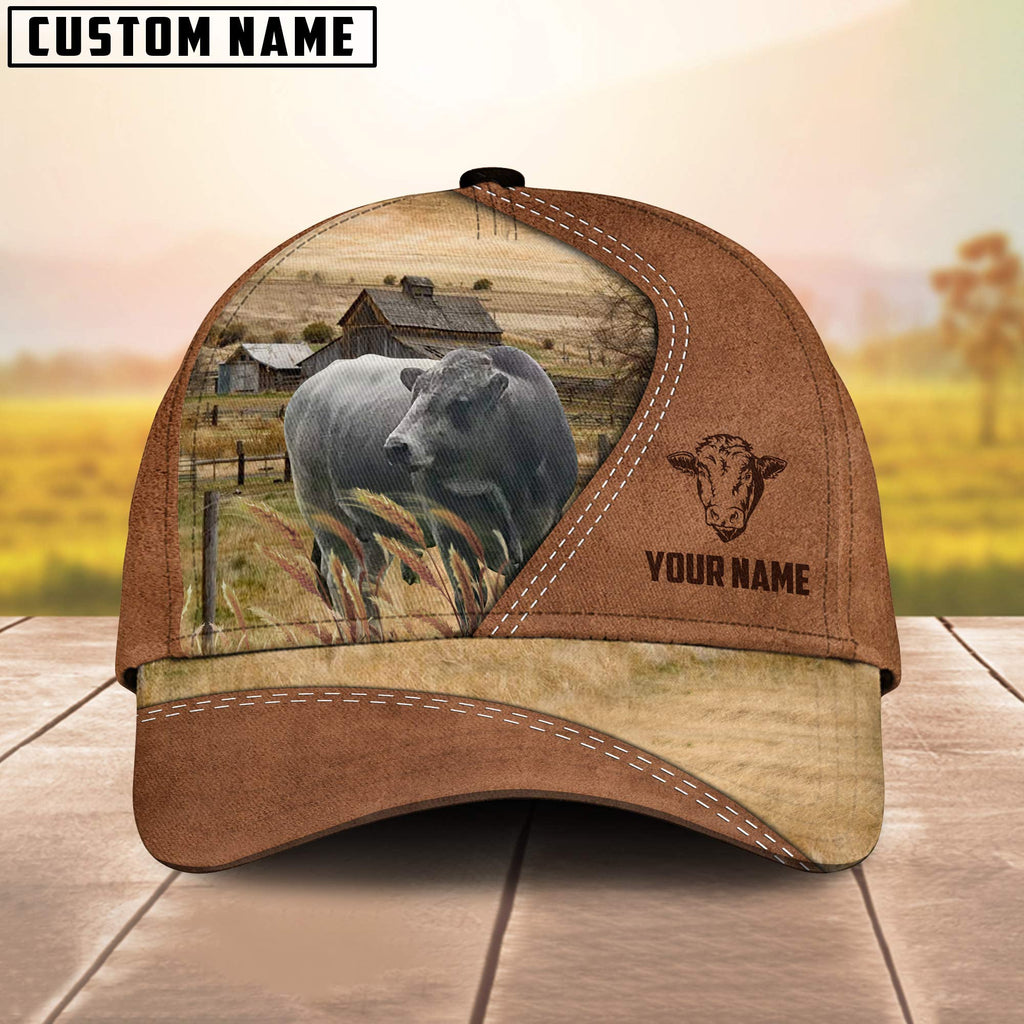 Cattle of Laurie Customized Name Brown Cap