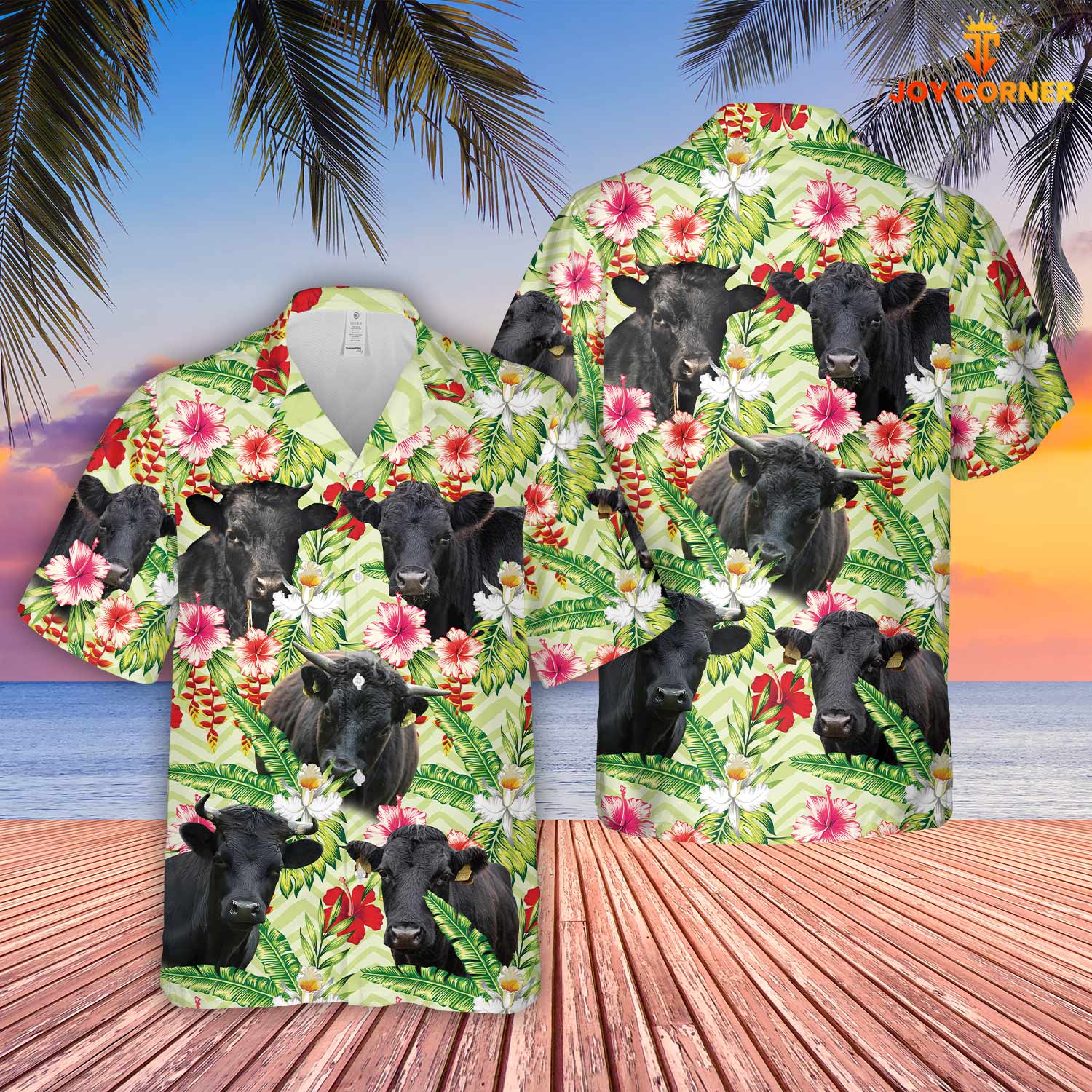 Dexter Hibicus Floral 3D Hawaiian Shirt