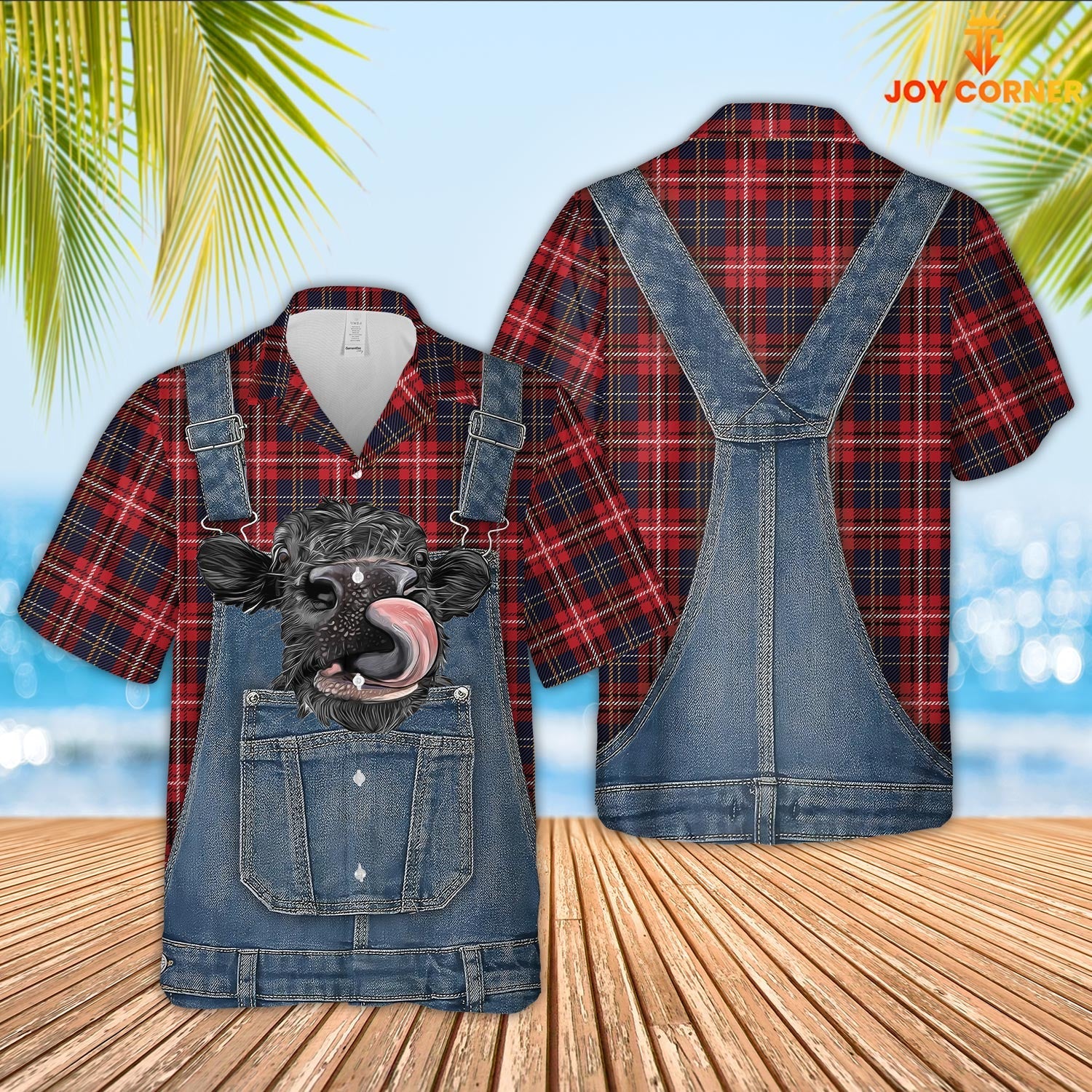 Unique Dexter Red Plaid Pattern 3D Shirts