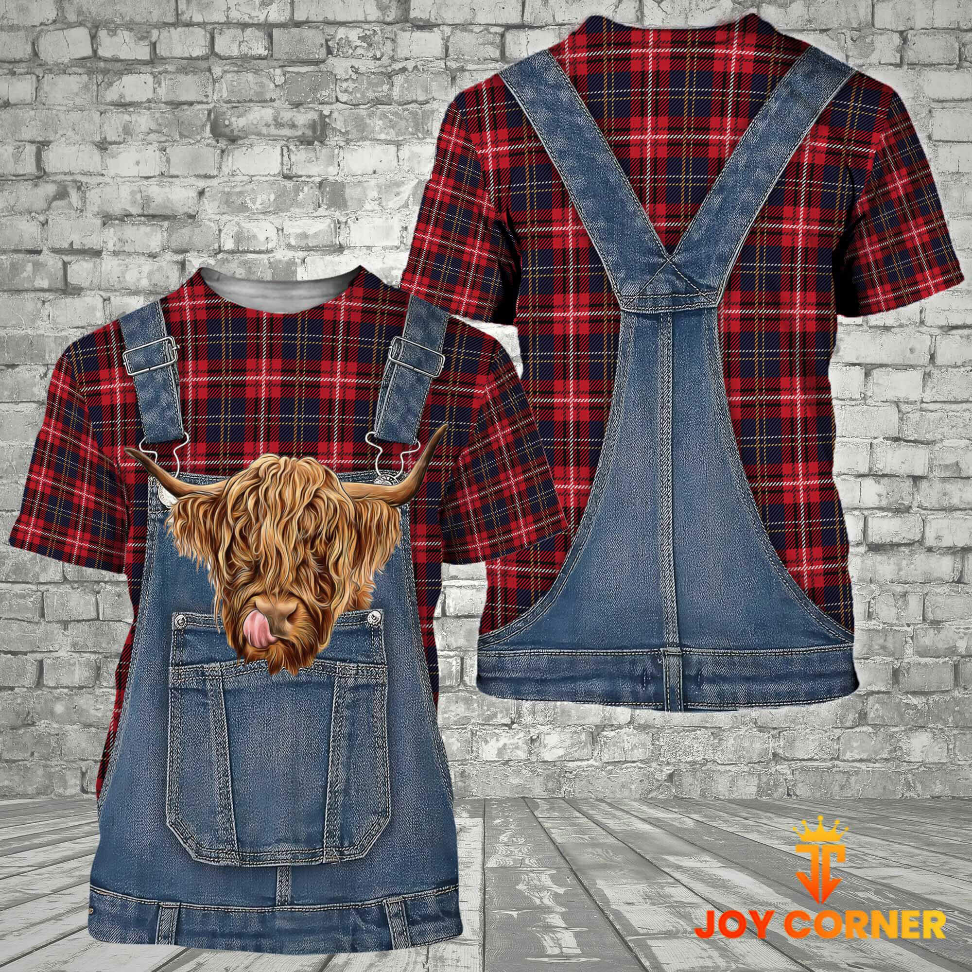 Unique Highland Red Plaid Pattern 3D Shirts