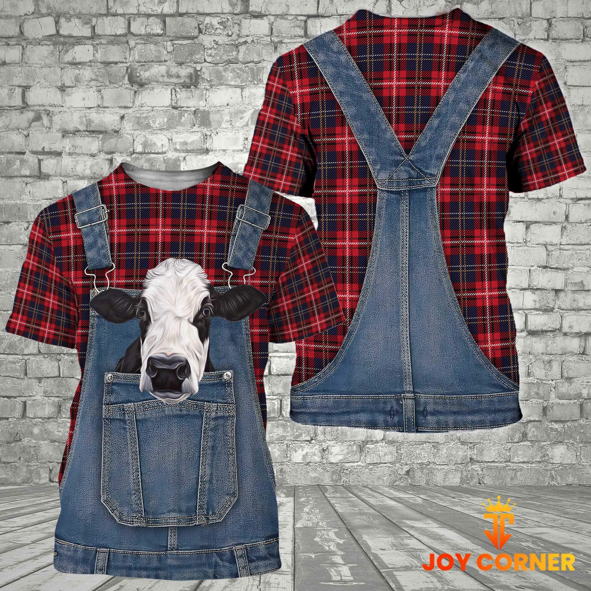 Unique Black Baldy Red Plaid Pattern 3D Shirts