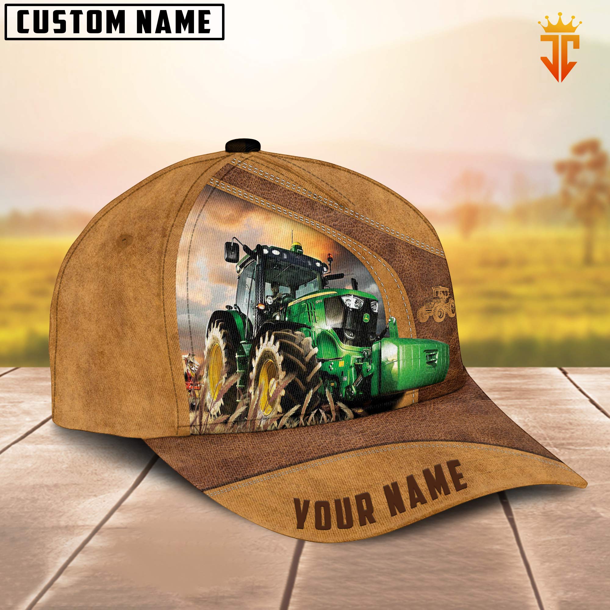 Custom Name Farm Tractor Cap
