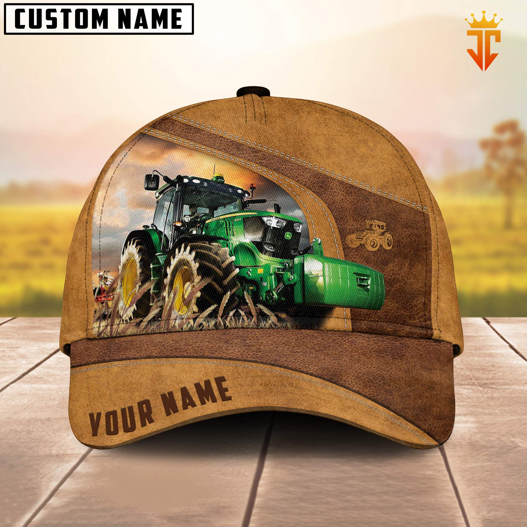 Custom Name Farm Tractor Cap