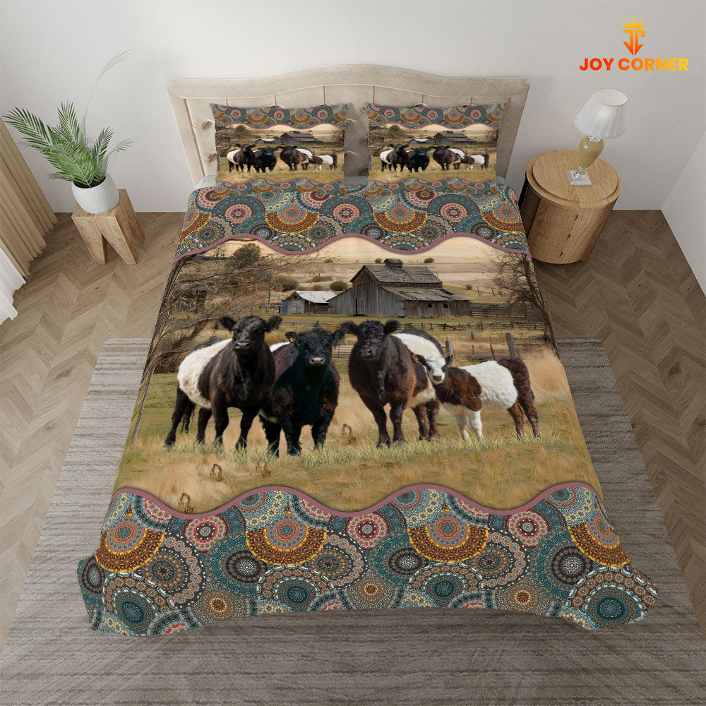 Belted Galloway Vintage 3D Bedding Set