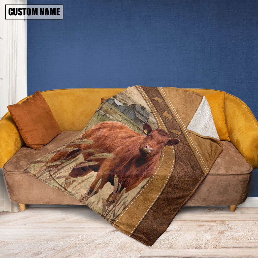 Red Angus Custom Name Blanket Collection