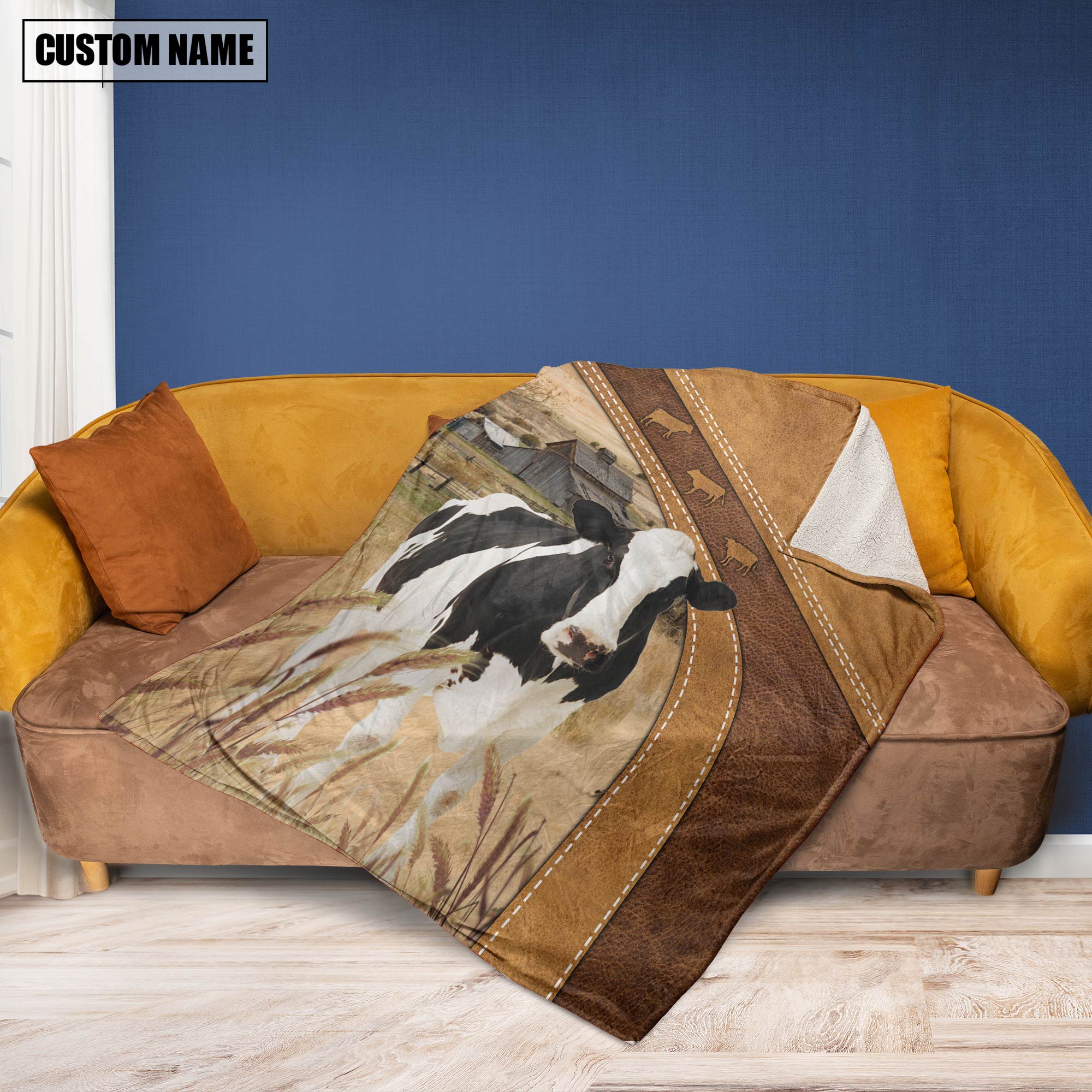 Holstein Custom Name Blanket Collection