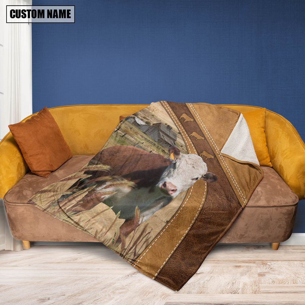 Hereford Custom Name Blanket Collection