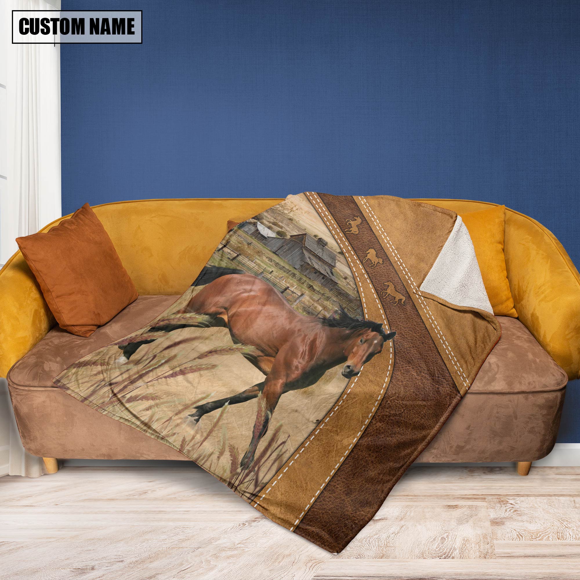 Horse Custom Name Blanket Collection