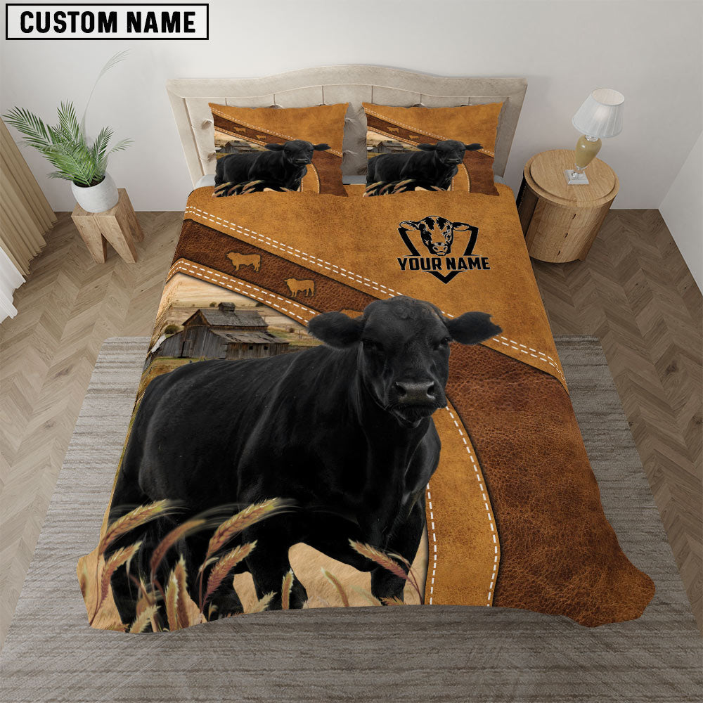 Black Angus Cattle Customized Bedding set