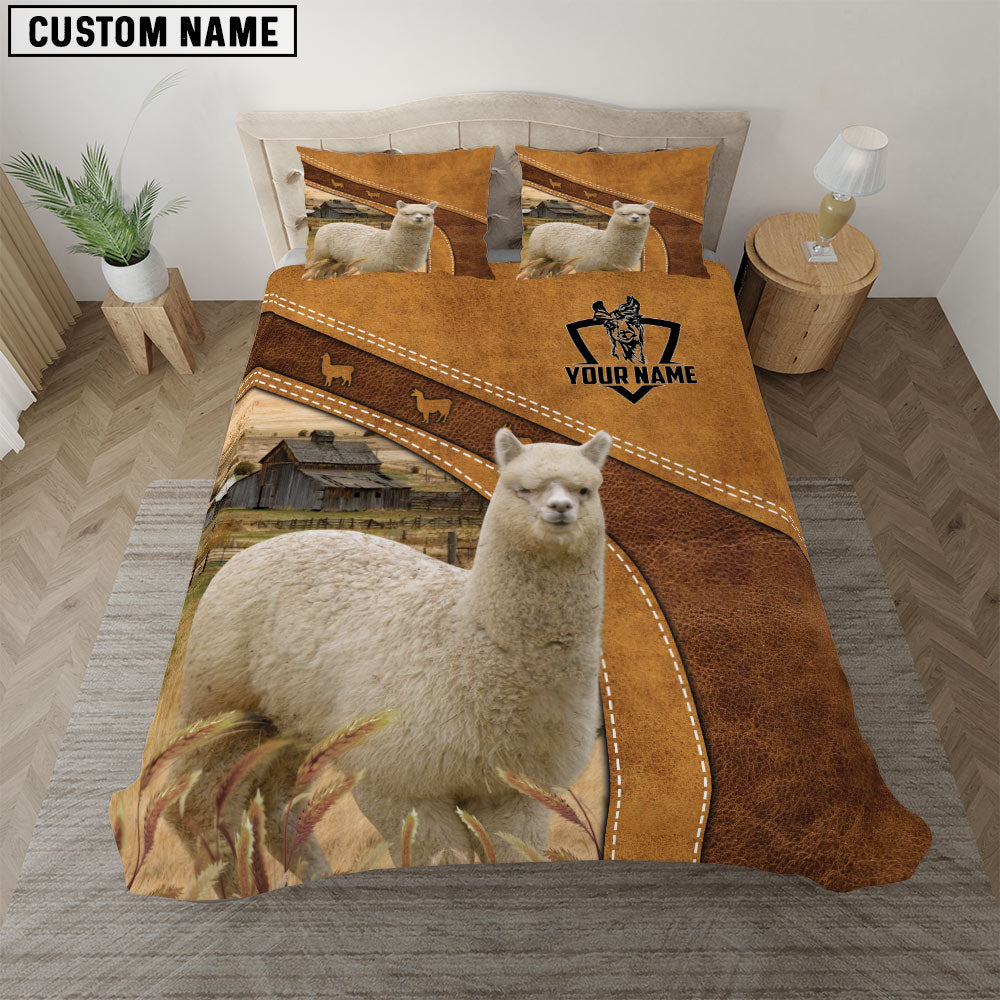 Custom Name Alpaca Bedding set