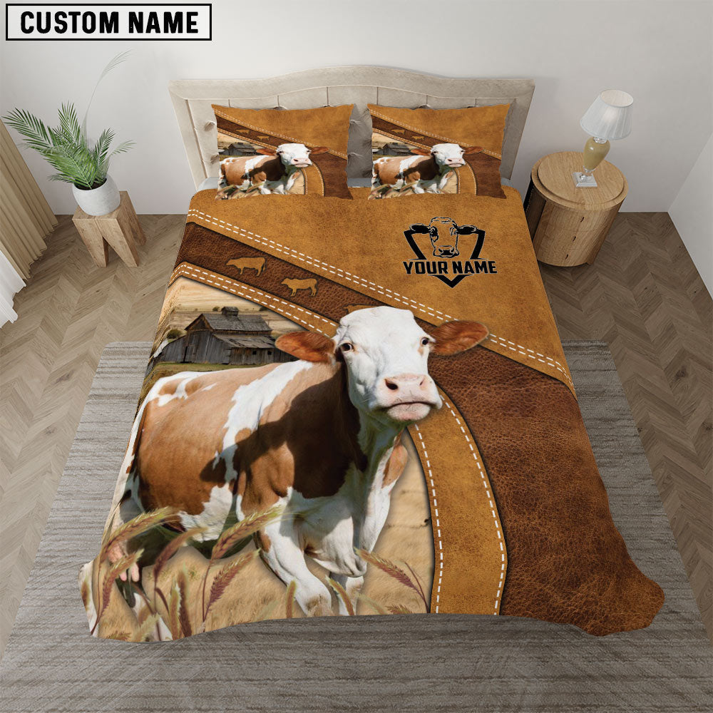 Custom Name Fleckvieh Bedding set