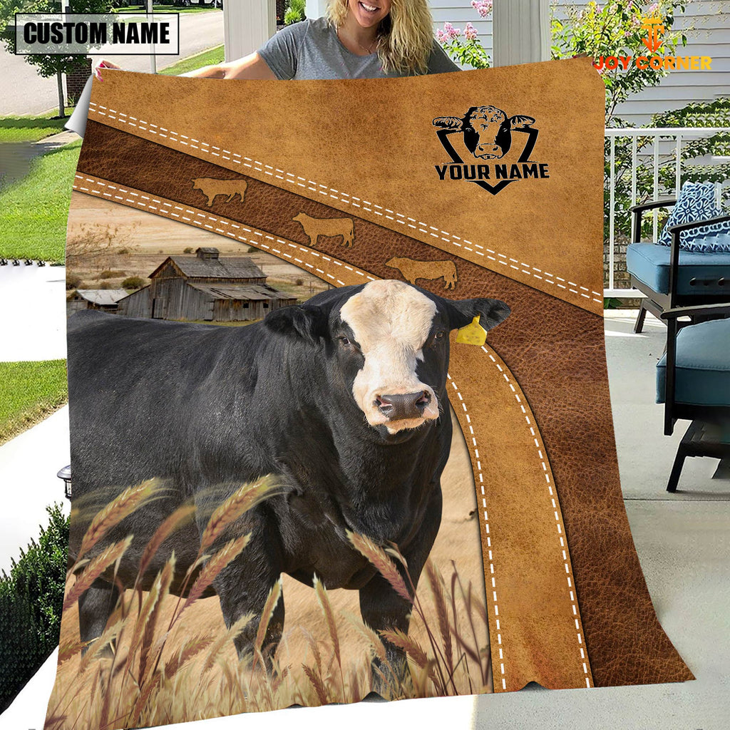 Blaze Faced Simmental Custom Name Blanket Collection