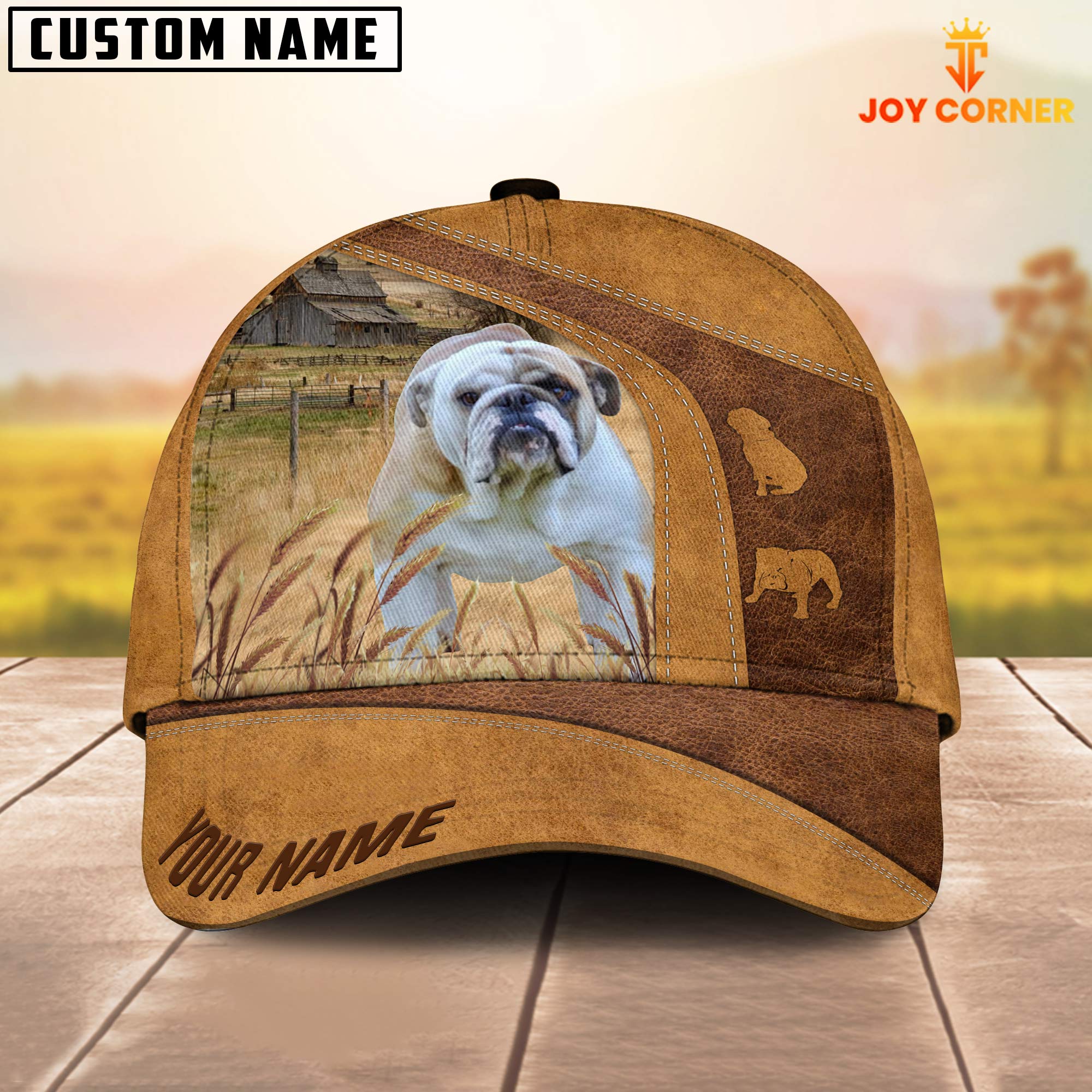 Custom Name Bull Dog Cap TT