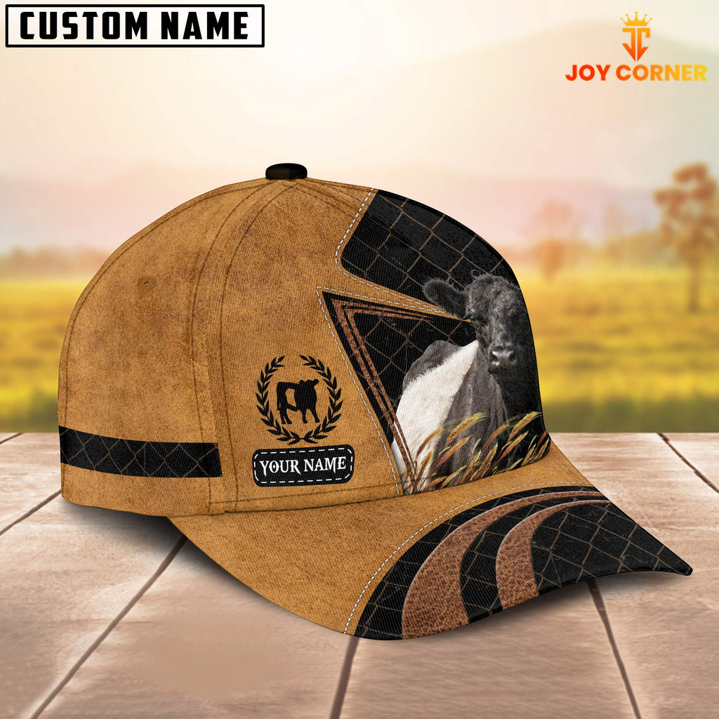 Custom Name Belted Galloway Cattle Cap