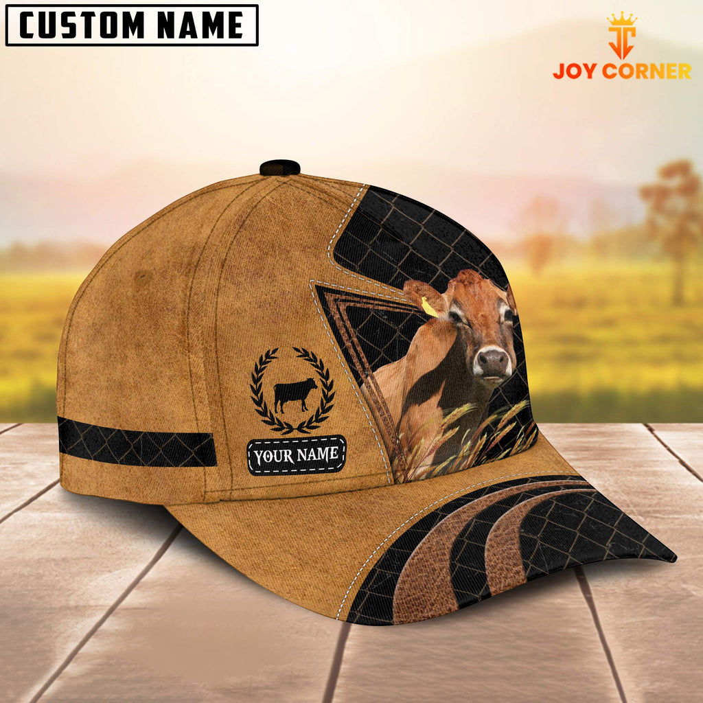 Custom Name Jersey Cattle Cap