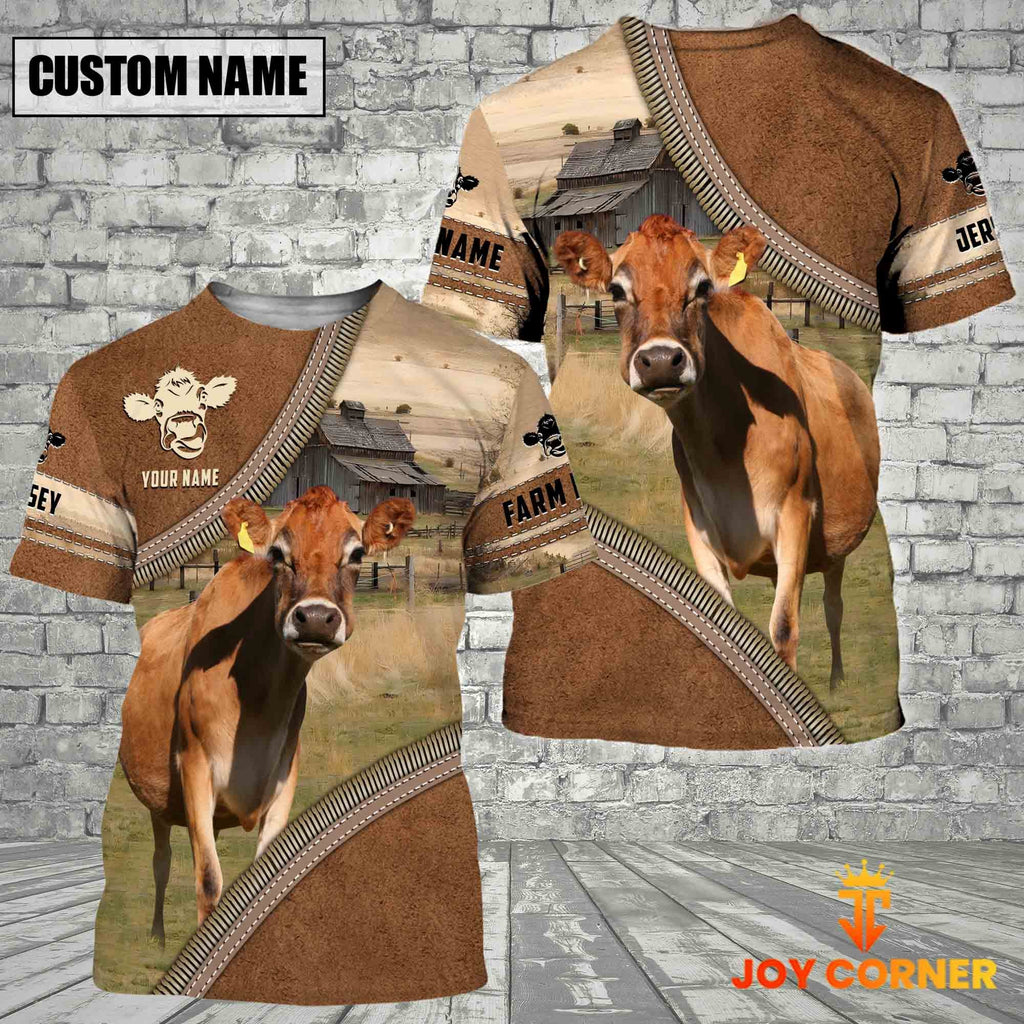 Personalized Name Farm Horse Cattle Light Brown Hoodie