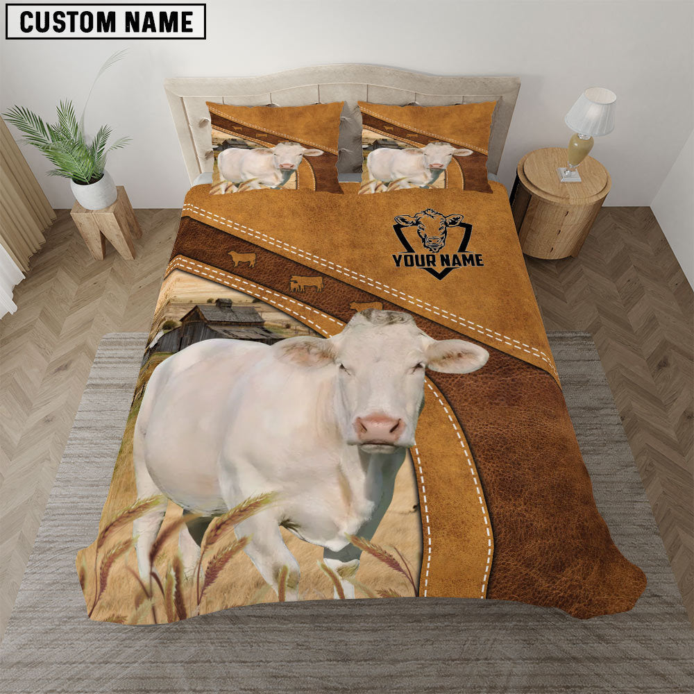 Charolais Cattle Customized Bedding Set T1
