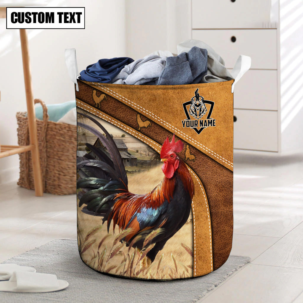 Chicken Brown Custom Name Basket