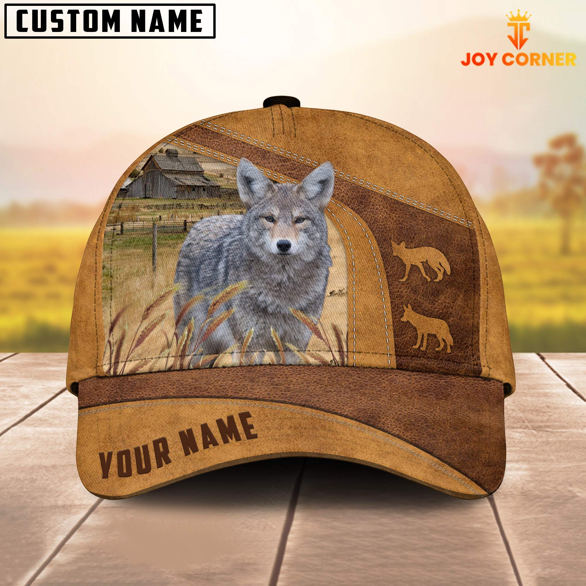 Custom Name Coyote Cap