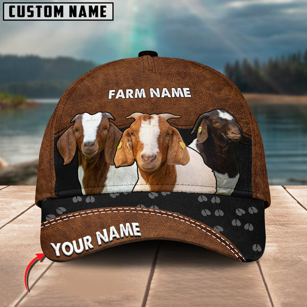 Happy Boer Goat Customized Name And Farm Name 3D Classic Cap