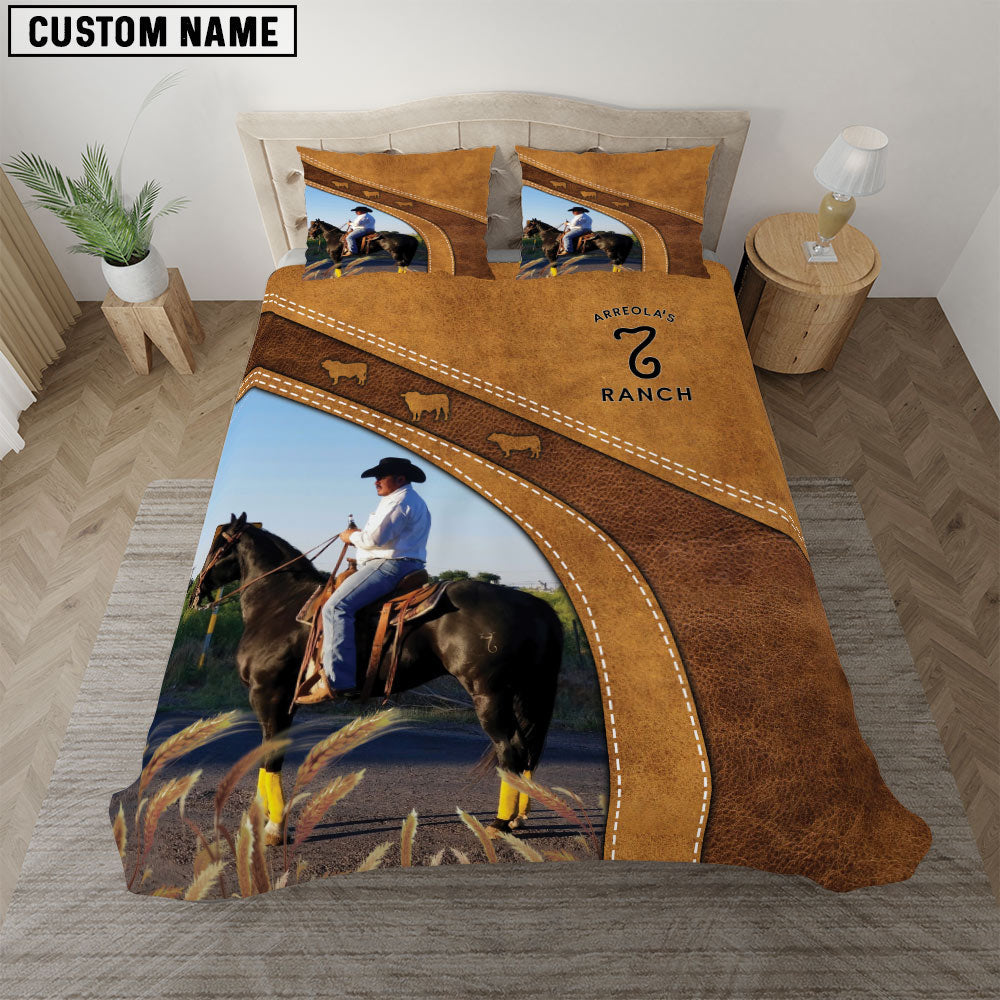 Custom Name Ranch Horse For Customer Bedding set