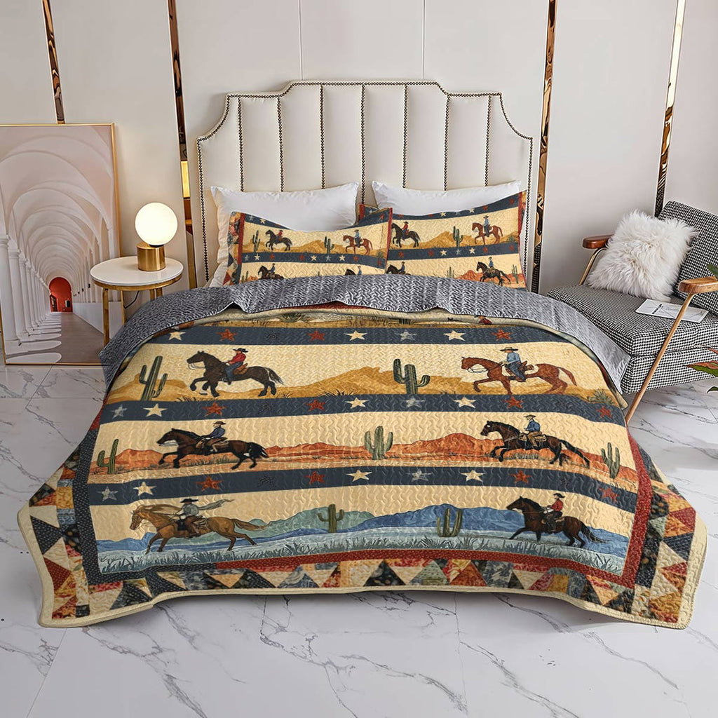 All Season Quilt 3-Piece Set - Cowboy's Journey