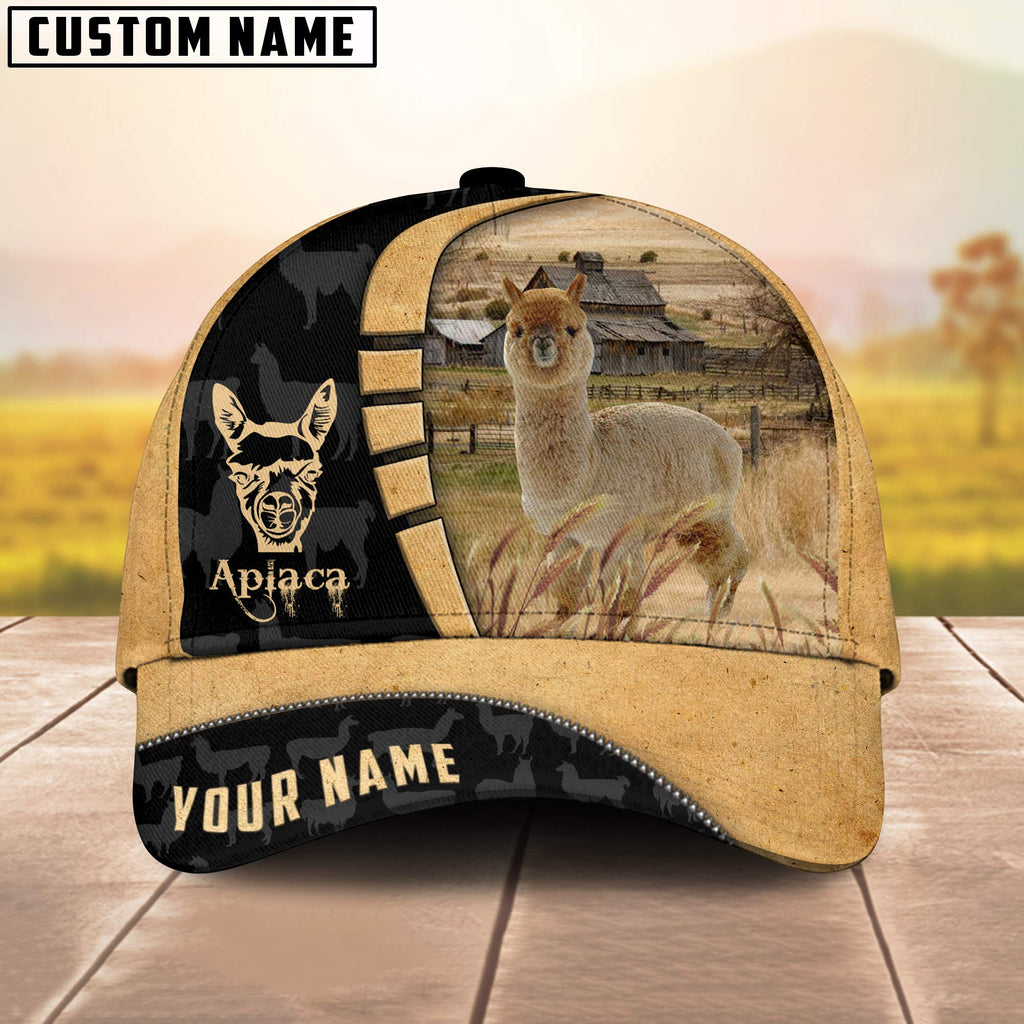 Custom Name Aplaca Cattle Farmhouse Field Cap TT27