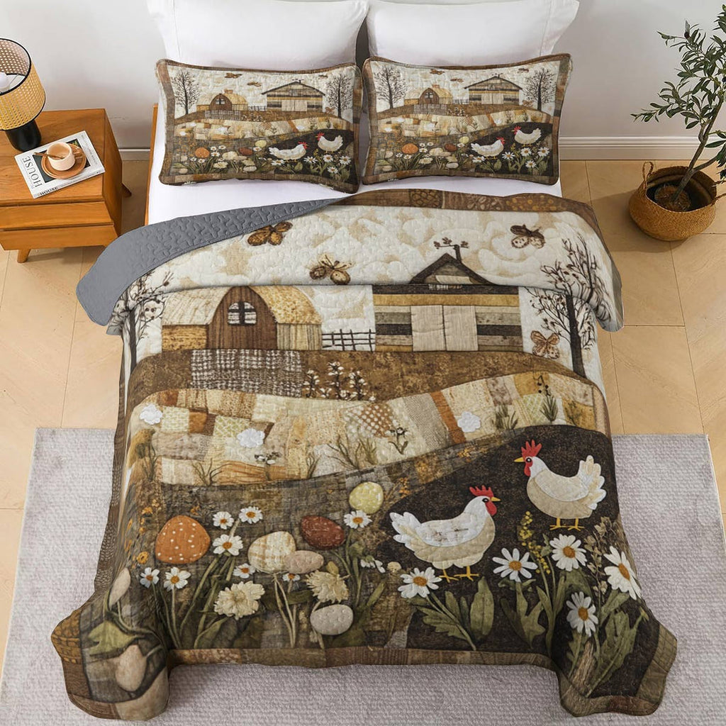 All Season Quilt 3-Piece Set Beautiful Land