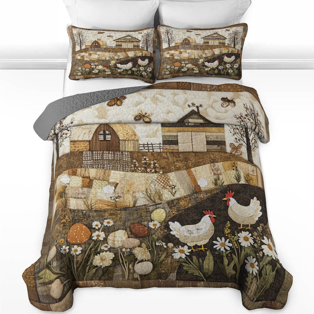 All Season Quilt 3-Piece Set Beautiful Land