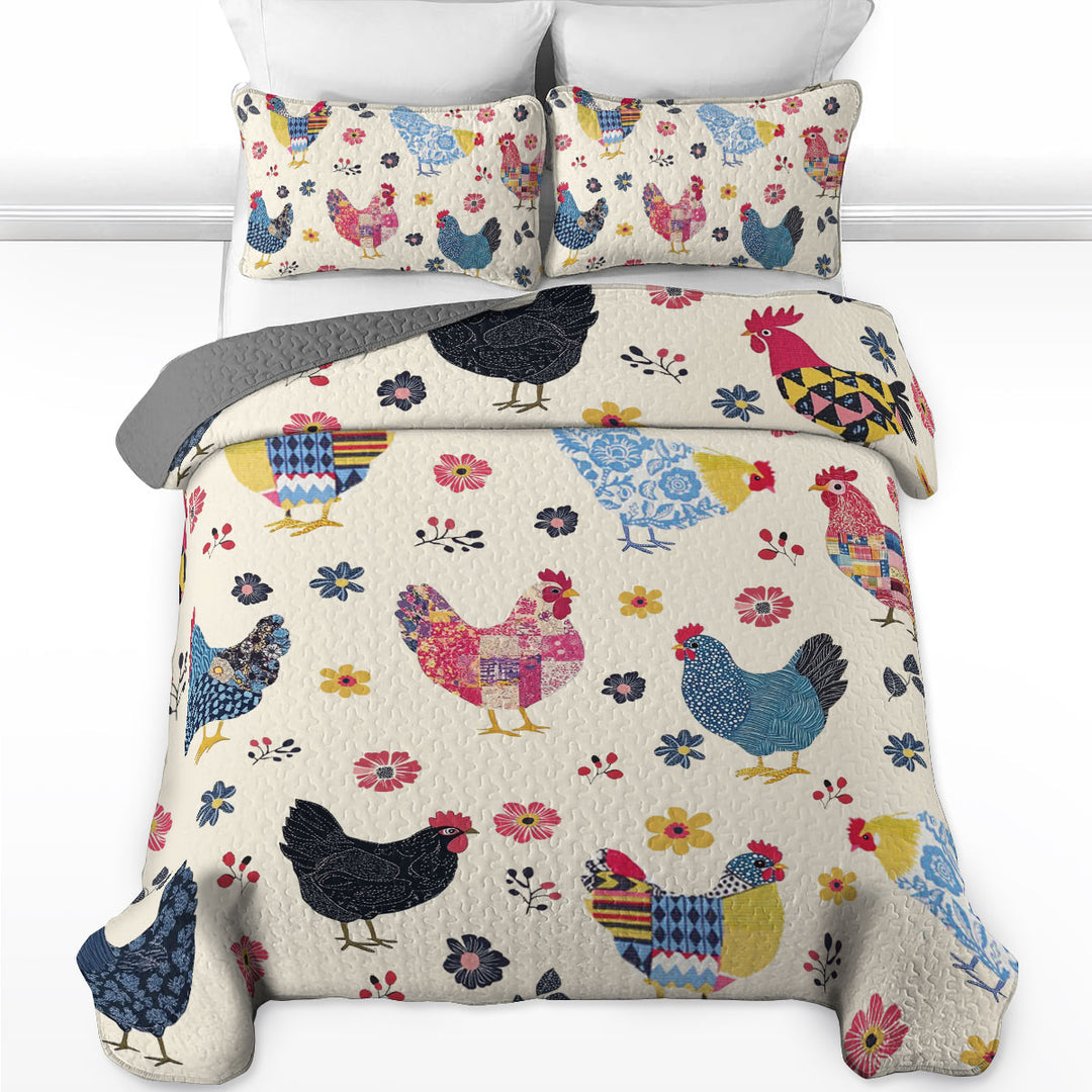 All Season Quilt 3-Piece Set Cozy Coop Comforter