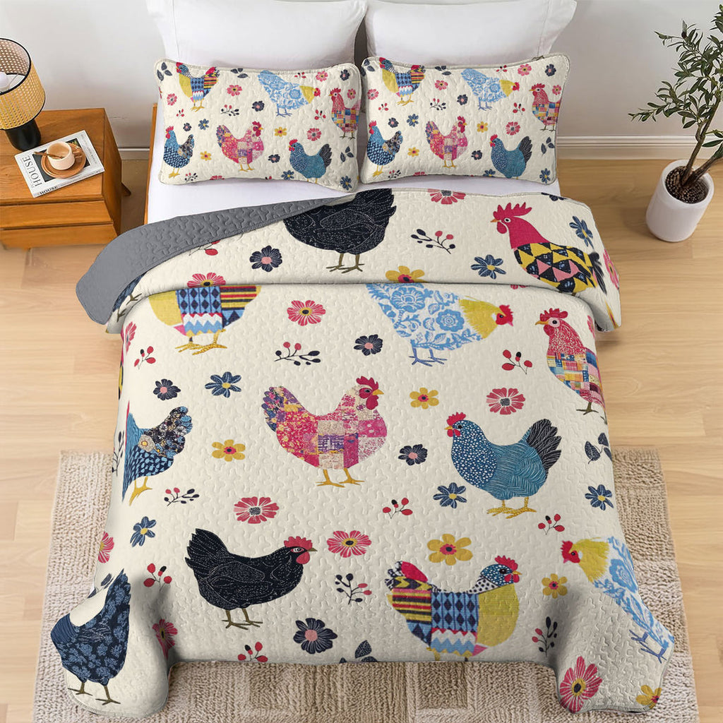 All Season Quilt 3-Piece Set Cozy Coop Comforter